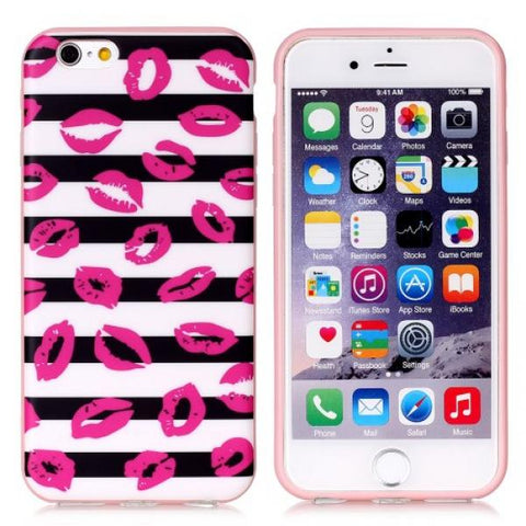 Lips and stripes Funda iPhone 6/6S