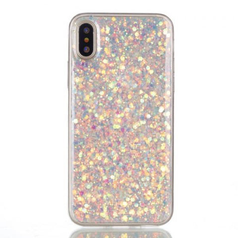 Glitter gel transparente Funda iPhone X