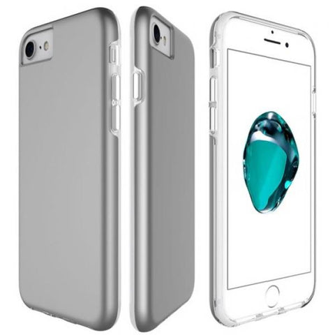 Skin Protect gris Funda iPhone 7 / 8 / SE 2020