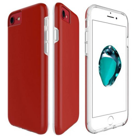 Skin Protect rojo Funda iPhone 7 / 8 / SE 2020