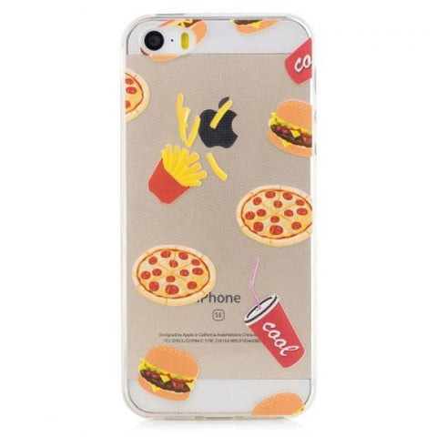 Pizza and burger Funda iPhone 5/5S/SE