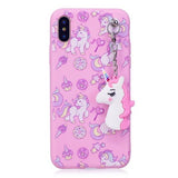 Pinky unicorn Funda iPhone X