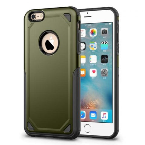 Rugged Protect verde Funda iPhone 6/6S