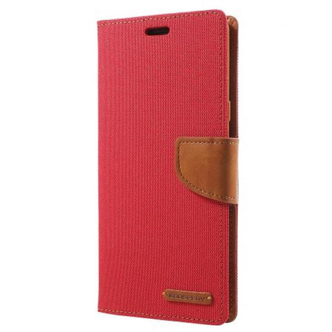 Booky Canvas rojo Funda Galaxy Note 9