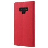 Booky Canvas rojo Funda Galaxy Note 9