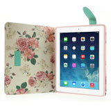 Bicolor Flor rosa Funda iPad 2/3/4