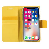 Booky Leath amarillo Funda iPhone X / XS