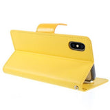 Booky Leath amarillo Funda iPhone X / XS