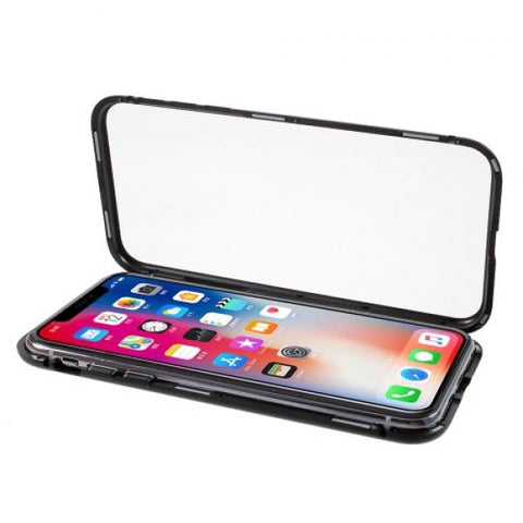 Magnetic Frame Back Glass negro iPhone X / XS