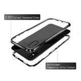 Magnetic Protect Back Glass negro iPhone X / XS
