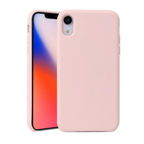 Hard Silicone pink Funda iPhone XR