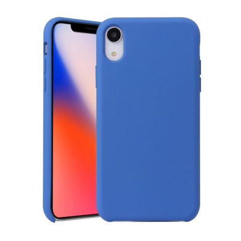 Hard Silicone azul Funda iPhone XR