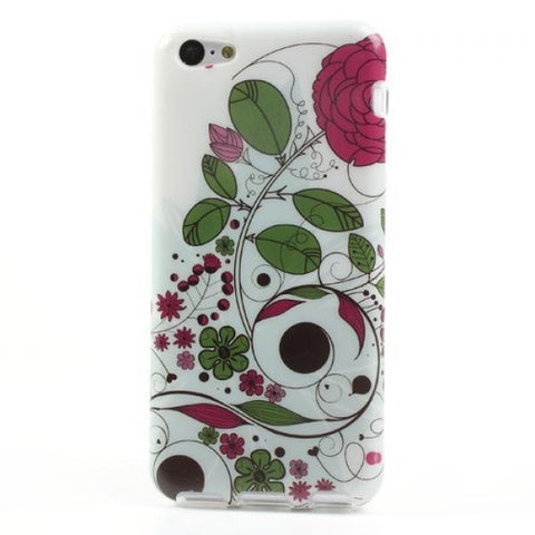 Rounded flower Funda iPhone 5C