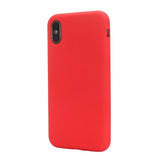 Hard Silicone rojo Funda iPhone X / XS