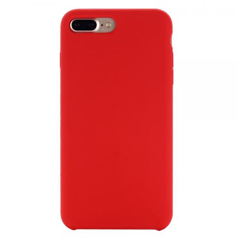 Hard Silicone rojo Funda iPhone 7 Plus / 8 Plus
