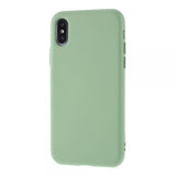 Hard Silicone Buttons verde Funda iPhone X / XS