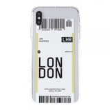 Boarding Pass London Funda iPhone X / XS