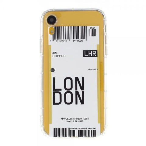 Boarding Pass London Funda iPhone XR
