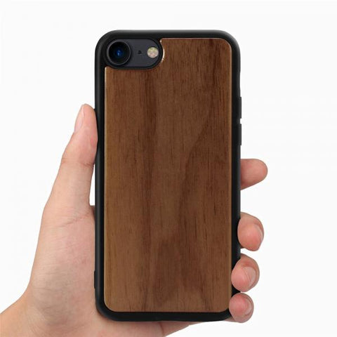 Wood and gel Funda iPhone 7 / 8 / SE 2020