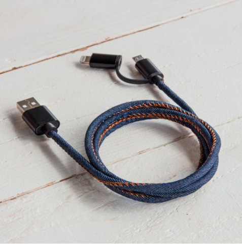 Cable de carga DENIM lighnting / Micro USB